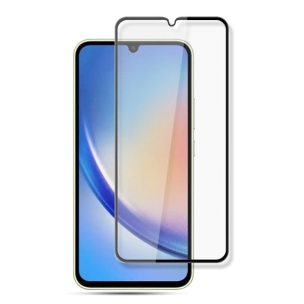 MOCOLO HD skærmbeskytter i hærdet glas til Samsung Galaxy A34 5G - Sort Udgave Transparent