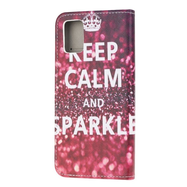 Wonderland Samsung Galaxy M31s flip kuoret - Lainaus Pysy Rauhallisena Ja Lainaus Pysy Rauhallisena Red