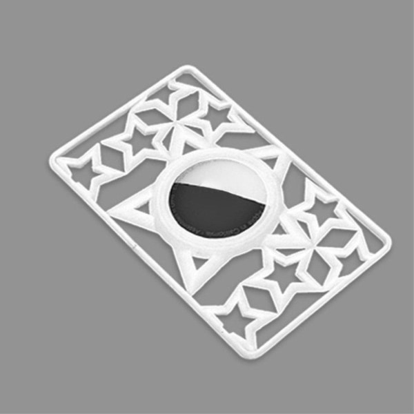 AirTags unique card style cover - White Stars White