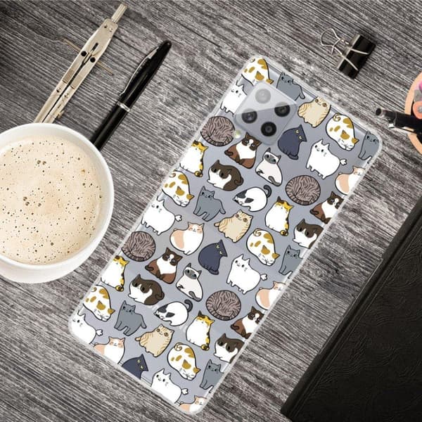 Deco Samsung Galaxy M62 / F62 Etui - Katte Multicolor