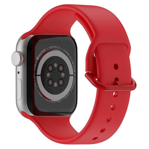 Simple silicone watch strap for Apple Watch Series 8 (45mm) - Re Red