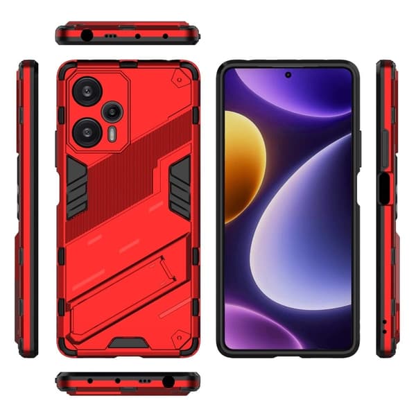 Stöttåligt Xiaomi Poco F5 / Xiaomi Redmi Note 12 Turbo hybridskal - Röd Röd