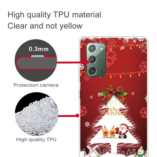 Juleveske til Samsung Galaxy Note 20 - Hvitt Juletre White