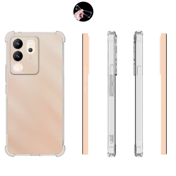 Lux-Case Airbag-deksel for Vivo V30 Lite Transparent
