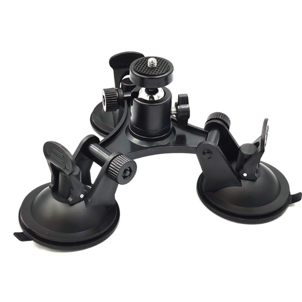 Universal triple mount rotatable tripod Black