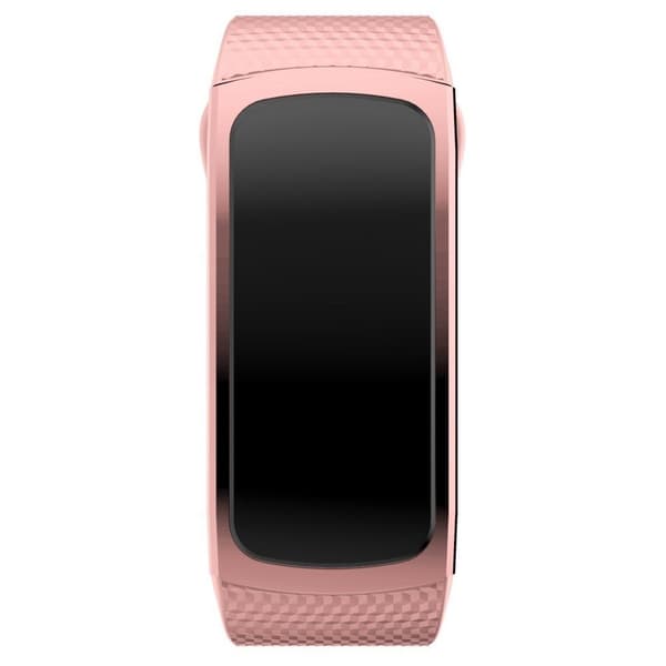 Samsung Gear Fit2 enkel urrem i silikone - Lyserød Størrelse: S Pink