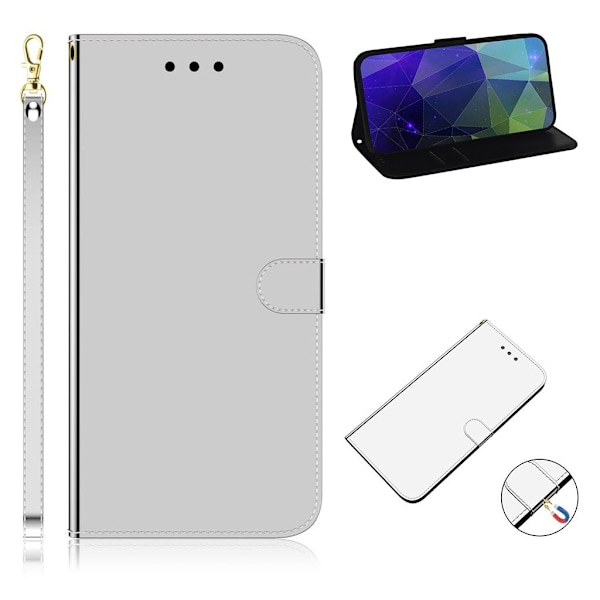 Mirror etui til iPhone 12 Pro Max - Sølv/Grå Silver grey