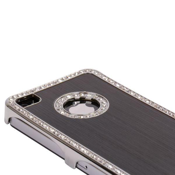 Jewel Silver Edge (guld) etui til iPhone 4/4S Black