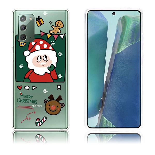 Juletaske til Samsung Galaxy Note 20 - Håndmalet Julemand Multicolor
