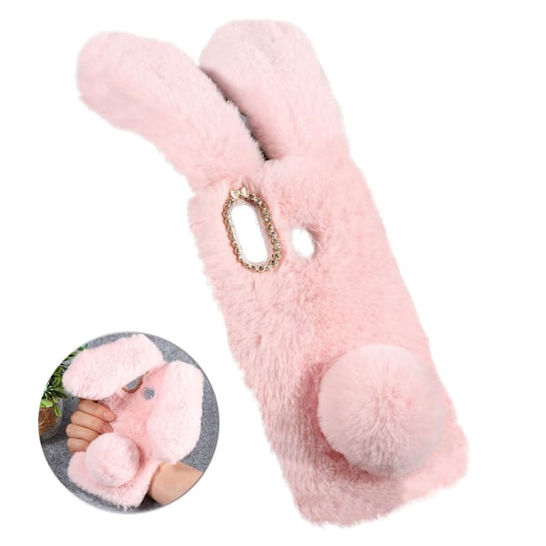 Fluffy Rabbit Samsung Galaxy A30 skal - Rosa Rosa