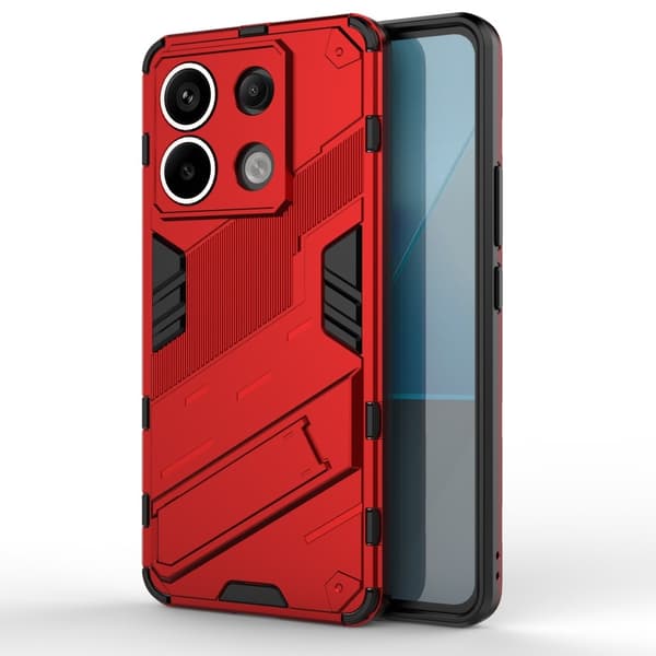 Stødsikkert moderne Xiaomi Redmi Note 13 Pro 5G  hybridcover - Rød Red
