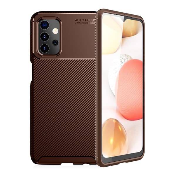 Carbon Shield Samsung Galaxy A32 5G kotelot - Ruskea Brown