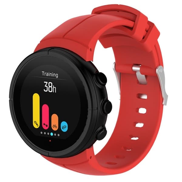 Suunto Spartan Ultra blød silikone urrem - Rød Red