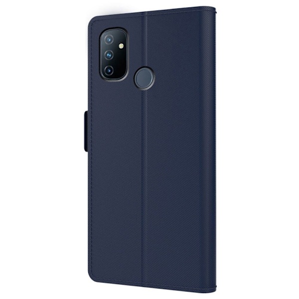 Phone Etui med Make-up Mirror og Slick Design til OnePlus Nord N100 - Blå Blue