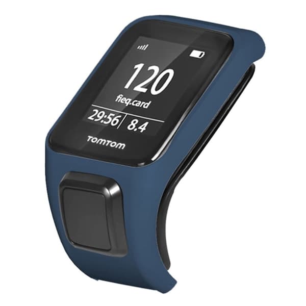 TomTom Runner 3 / Adventurer Watch Bumper Case Hard Bumpresistent Cover Frame - Midnatsblå Blue