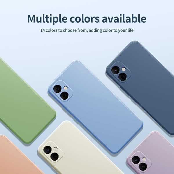 Mikrofiberfodrat Samsung Galaxy A05 skal i mjukt gummi - Rosa Rosa