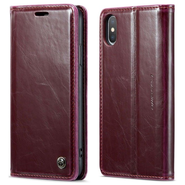 CaseMe iPhone Xs Max Smooth Suojakotelo - Punainen Red