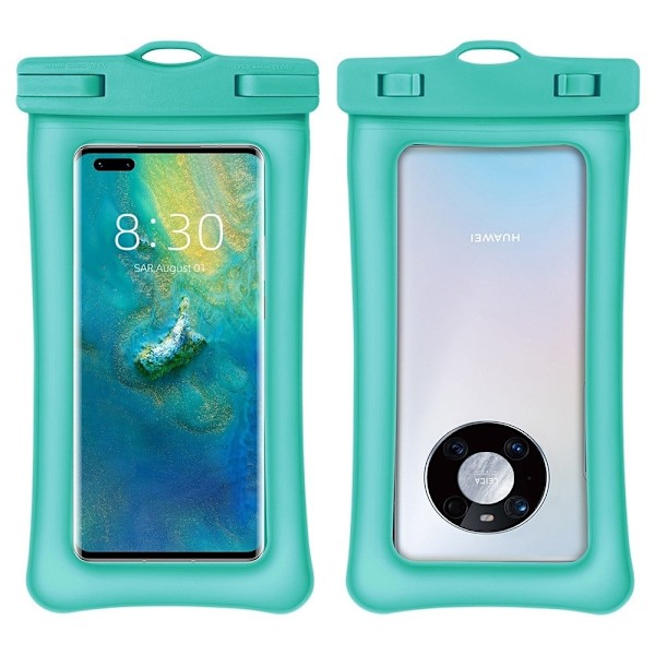 Universal vanntett veske for smarttelefon med stropp - Blå Blue