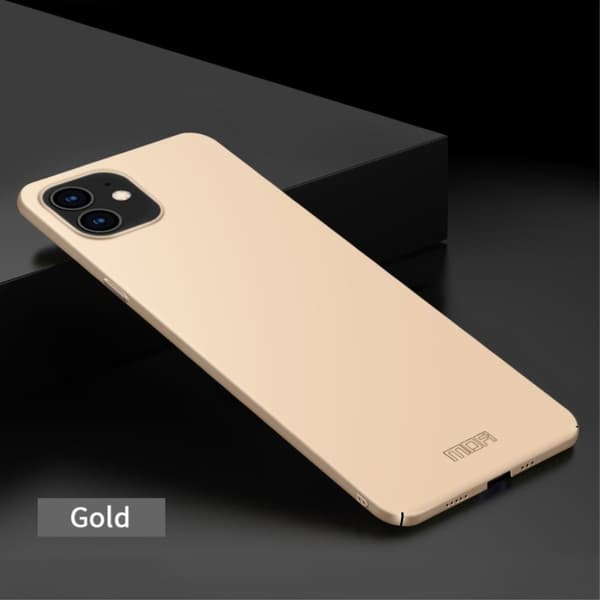 MOFI Shield Slim Frosted Hard Bumpresistent Case iPhone 12 Pro/12 - Guld Gold