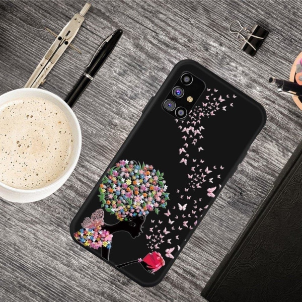 Imagine Samsung Galaxy M51 etui - Beautiful blomster Multicolor