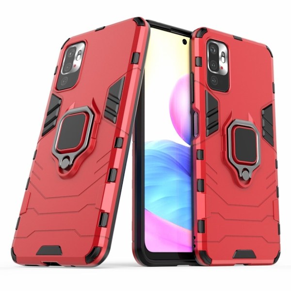 Ring Guard etui - Xiaomi Redmi Note 10 5G - Rød Red
