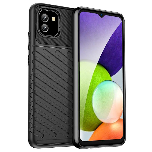 Thunder Samsung Galaxy A03 Etui - Svart Black
