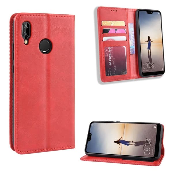 Bofink Vintage Huawei P20 Lite kotelot - Punainen Red
