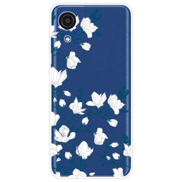 Deco Samsung Galaxy A03 Core Etui - Magnolia Blomster White