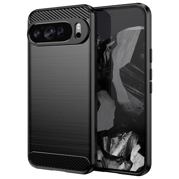 Carbon Flex Google Pixel 9 Pro XL deksel - Svart Black