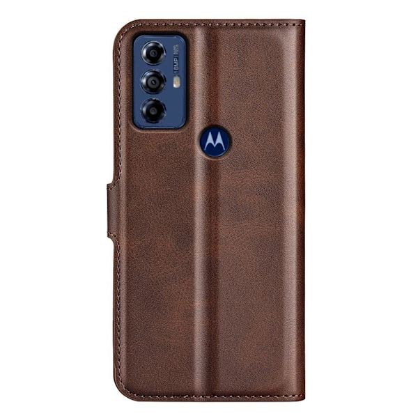 Læderetui med Pung til Motorola Moto G Play (2023) - Brun Brown
