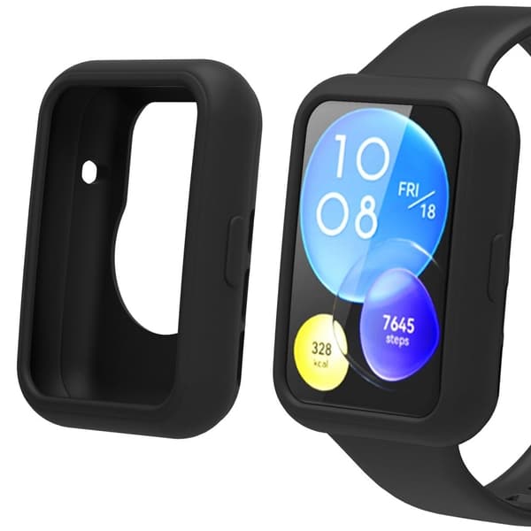 Huawei Watch Fit 2 silikone cover - Sort Black