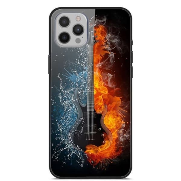 Fantasy iPhone 12 Pro Max Deksel - Guitar Black