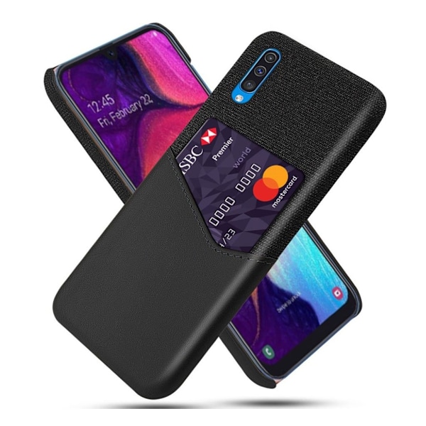 Bofink Samsung Galaxy A50 skal med korthållare - Svart Svart
