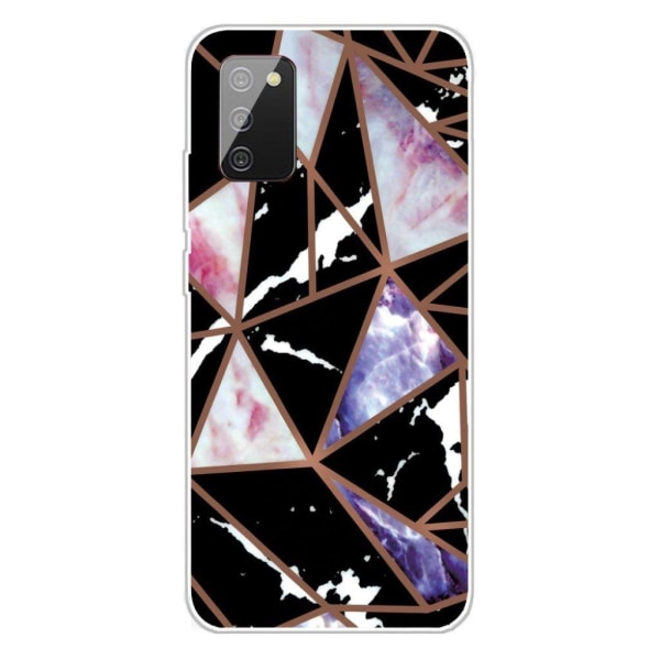 Marble design Samsung Galaxy A02s (166mm) kotelot - Musta / Ruusu / Sininen Multicolor