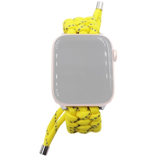 Apple Watch Series 8 (41mm) klockarmband i flätad repstil - Citrongul Gul