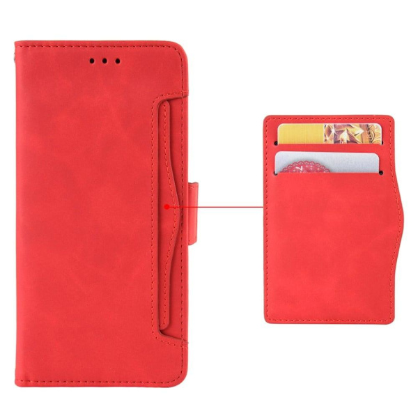 Moderni Nahkalaukku For Xiaomi 12T / 12T Pro / K50 Ultra - Punainen Red