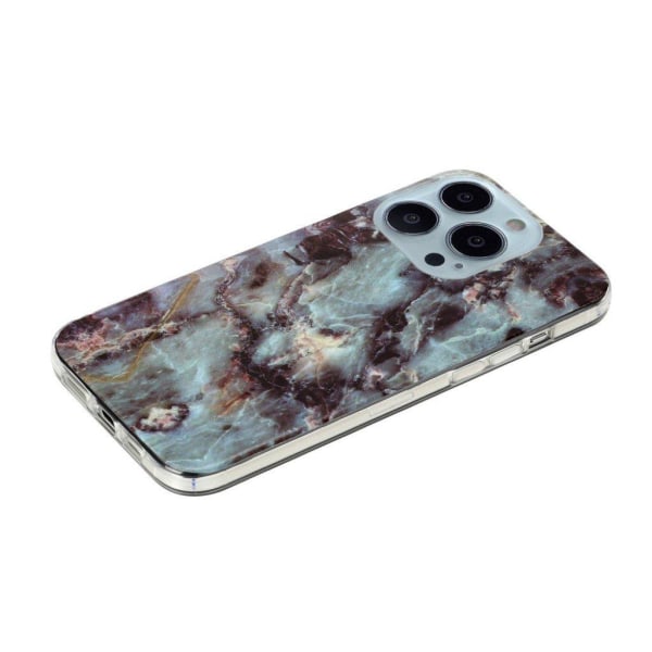 Marble design iPhone 13 Pro cover - Grå Silver grey