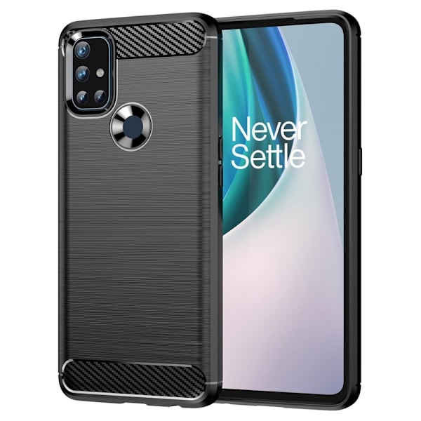 Carbon Flex Etui OnePlus Nord N10 5G - Sort Black