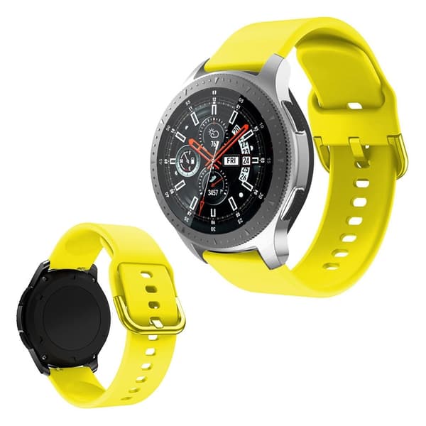 Samsung Galaxy Watch (46mm) klockarmband i silikon - Gul Gul