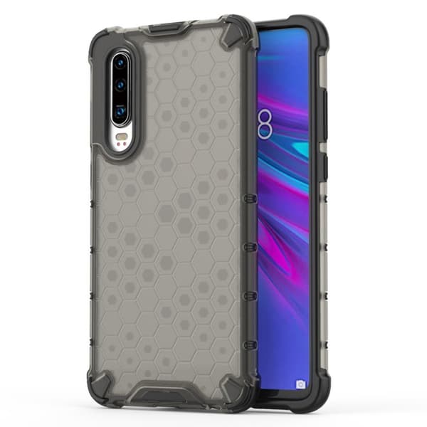 Bofink Honeycomb Huawei P30 deksel - Grå Silver grey