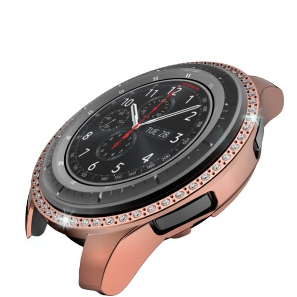 Samsung Galaxy Watch (46mm) rombformad dekorram - Roséguld Rosa