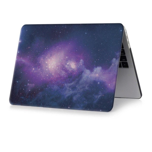 MacBook Pro 13 Touchbar beskyttelsesetui i plastik med printet m Purple