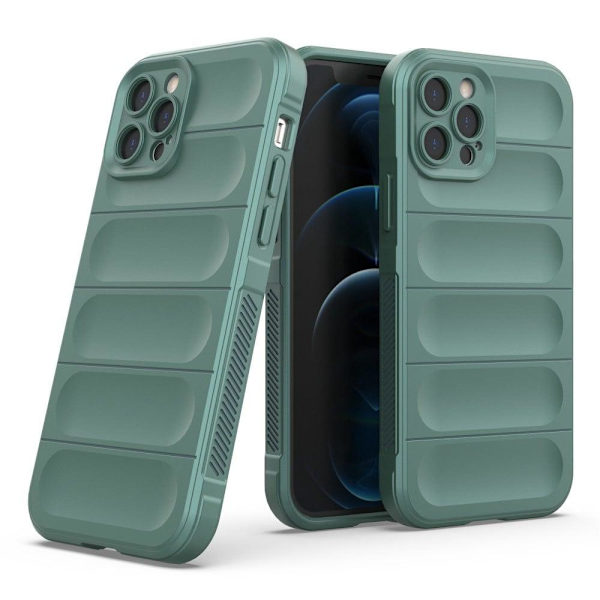 Mjukt greppformat iPhone 12 Pro skal - Lila Lila