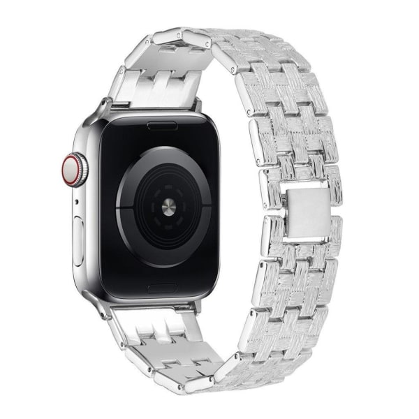 Apple Watch 40 mm klockarmband i texturerad aluminiumlegering - Silver Silvergrå