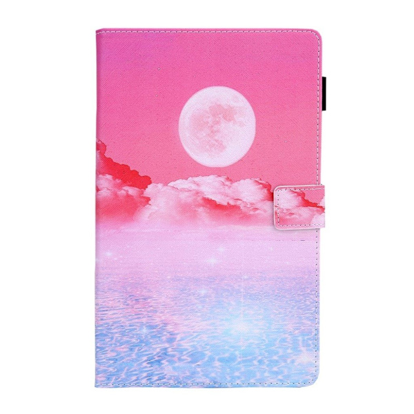 Amazon Fire HD 8 (2017) unikt mønster læder flip etui - måne Pink