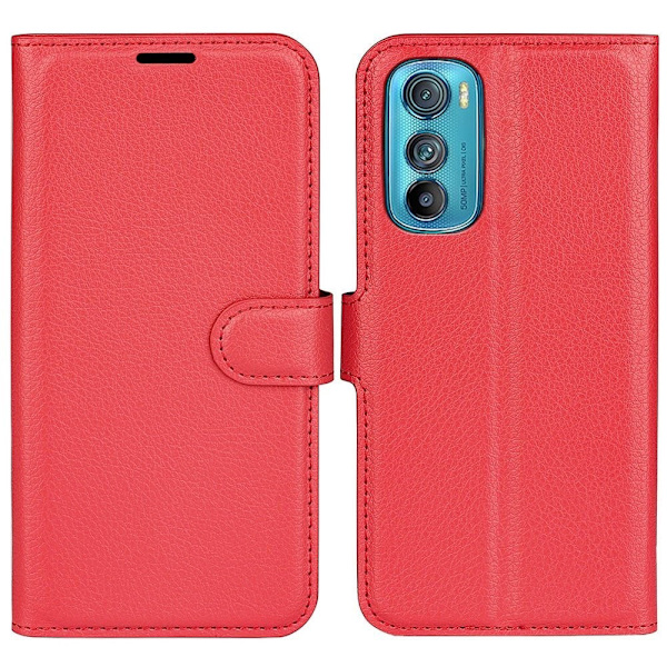 Classic Motorola Edge 30 flip kuoret - Punainen Red