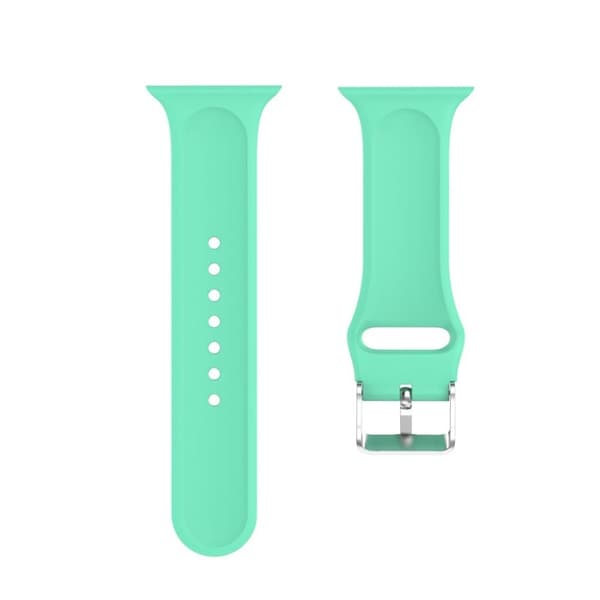 Apple Watch Series 5 40mm 3D strassi silikoninen kellonauha - Vihreä Green