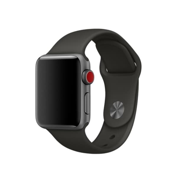Apple Watch Series 4 44mm Silikon smartklokke Bandet - Mørkegrå Silver grey