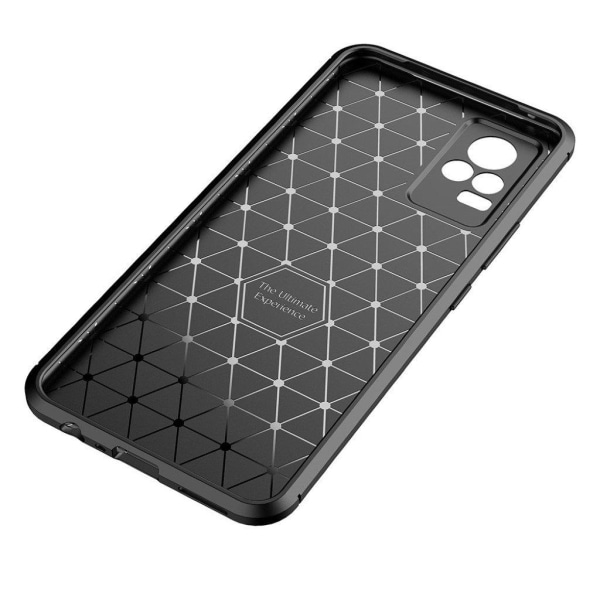 Carbon Shield Vivo Y73 cover - Brun Brown