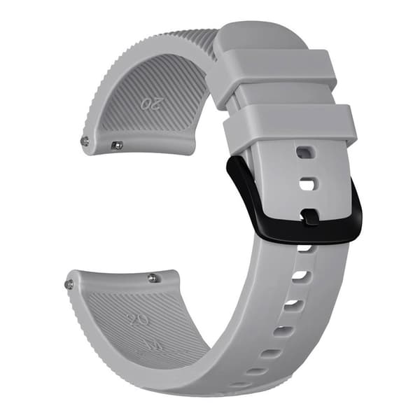 Samsung Galaxy Watch twill silikon watch band - Grå Silver grey